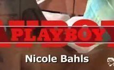 Nicole Balhs mostrando a buceta no making of da playboy muito gostosa