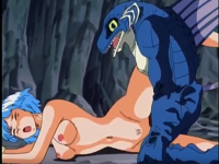 Hentai menina fodida por lagartos monstros