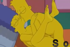 Simpsons Incesto – Marge na cama com filho Bart